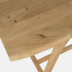 Sedona Natural Counter Table w/ 6 Backless Stools - Ornate Home