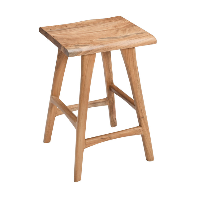 Sedona Natural Wood Stool (Set of 2) - Ornate Home