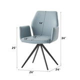 Segismunda Light Blue Side Chair - Ornate Home