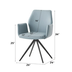 Segismunda Light Blue Side Chair - Ornate Home