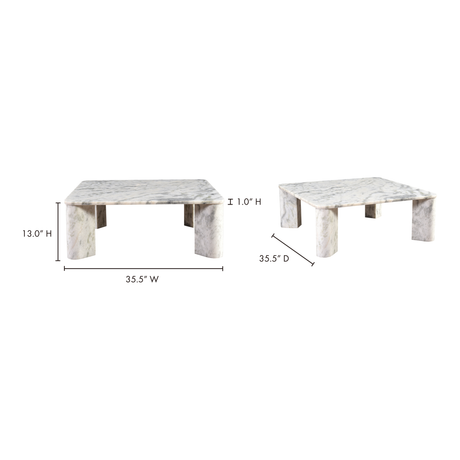 Segment Ashen Grey Coffee Table - Ornate Home