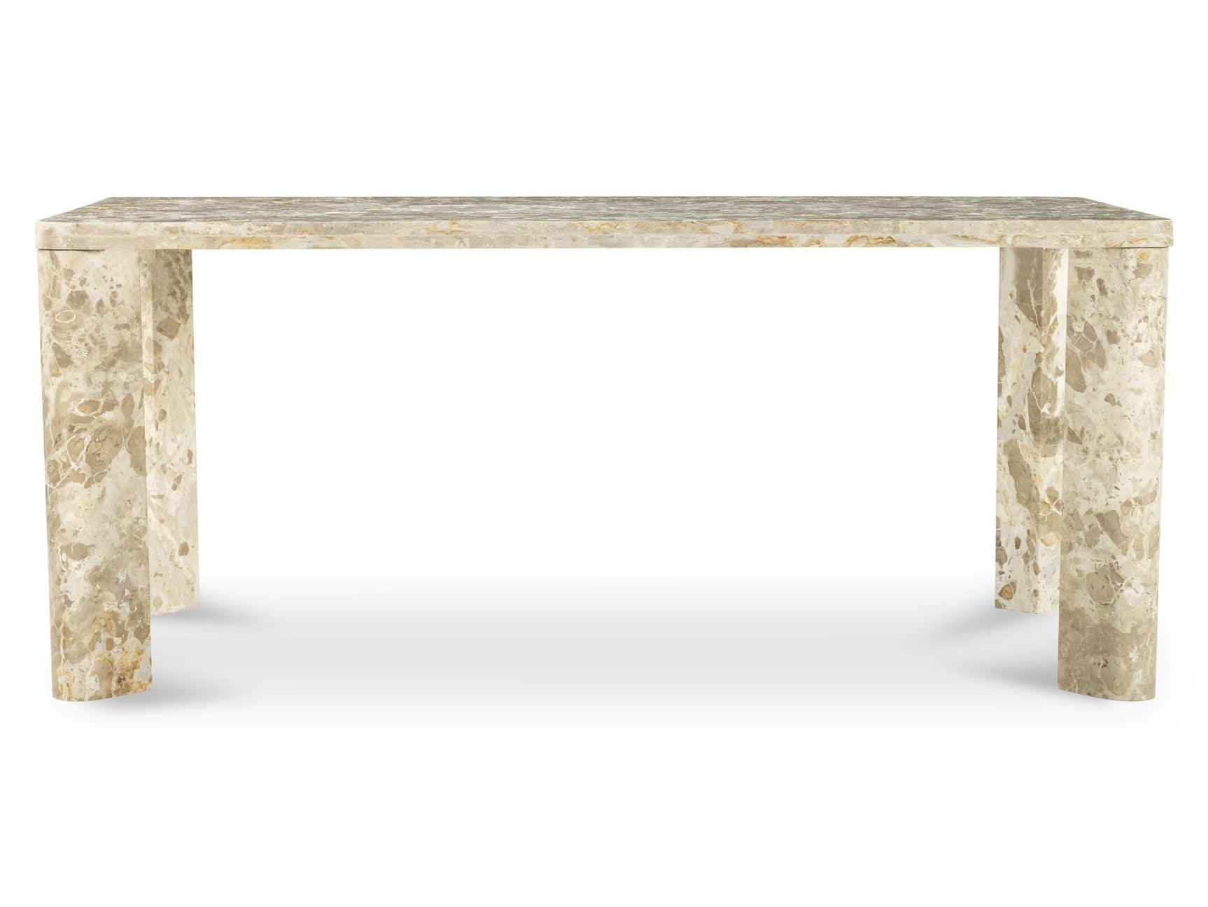 Segment Beige Panther Stone Dining Table - Ornate Home