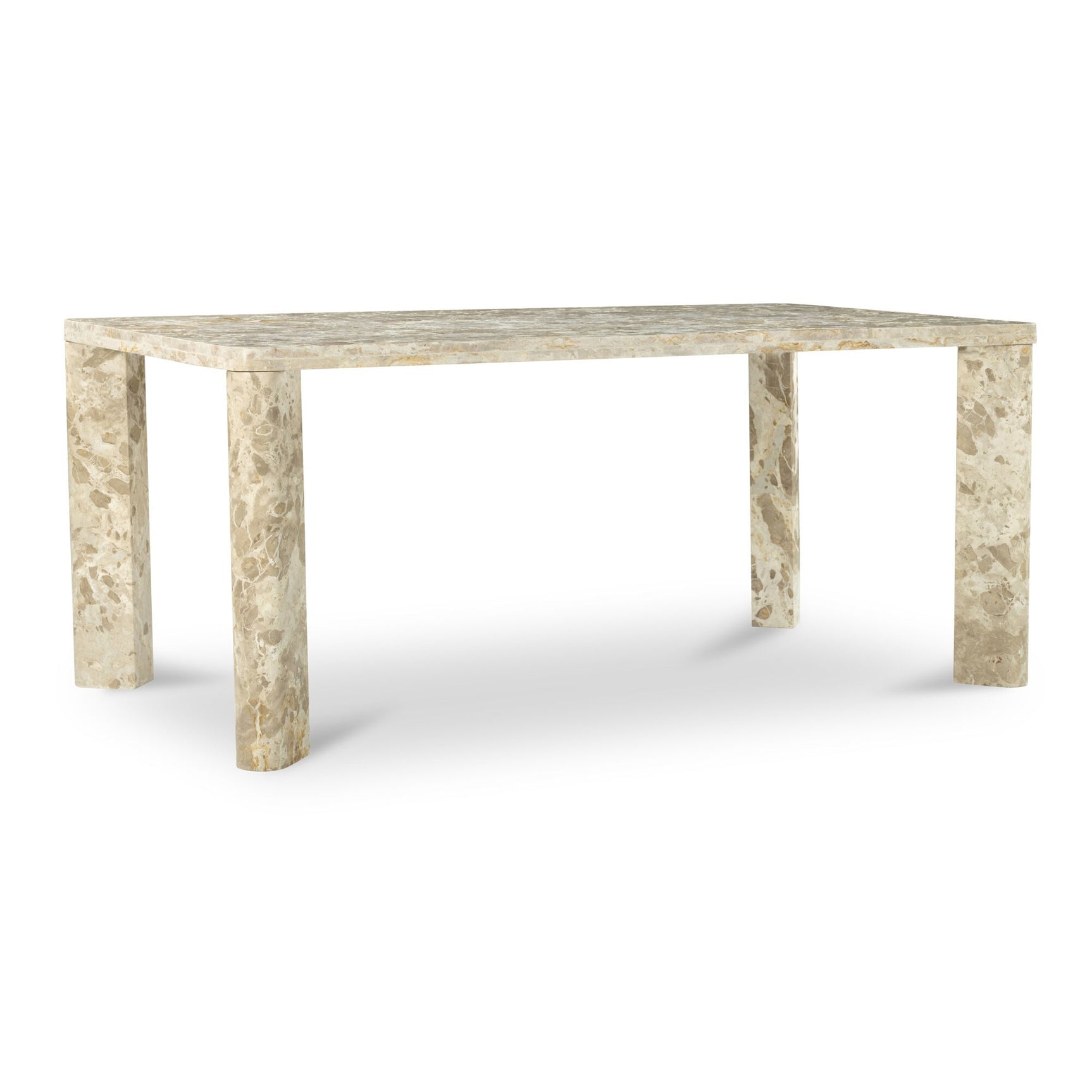 Segment Beige Panther Stone Dining Table - Ornate Home