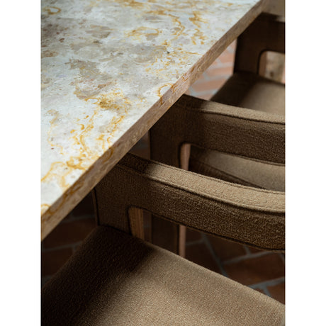 Segment Beige Panther Stone Dining Table - Ornate Home