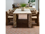 Segment Beige Panther Stone Dining Table - Ornate Home