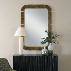 Segment Dark Bronze Mirror - Ornate Home
