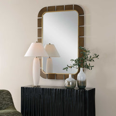Segment Dark Bronze Mirror - Ornate Home