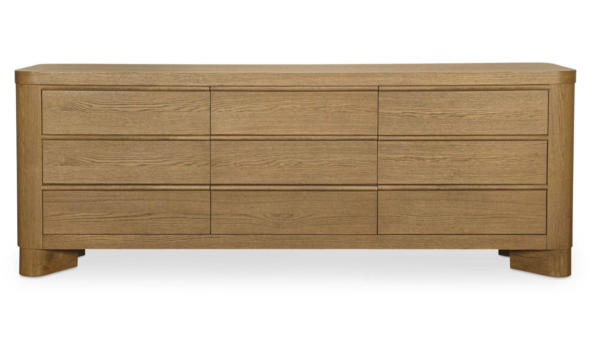 Segment Heritage Brown 9 Drawer Dresser - Ornate Home