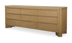 Segment Heritage Brown 9 Drawer Dresser - Ornate Home