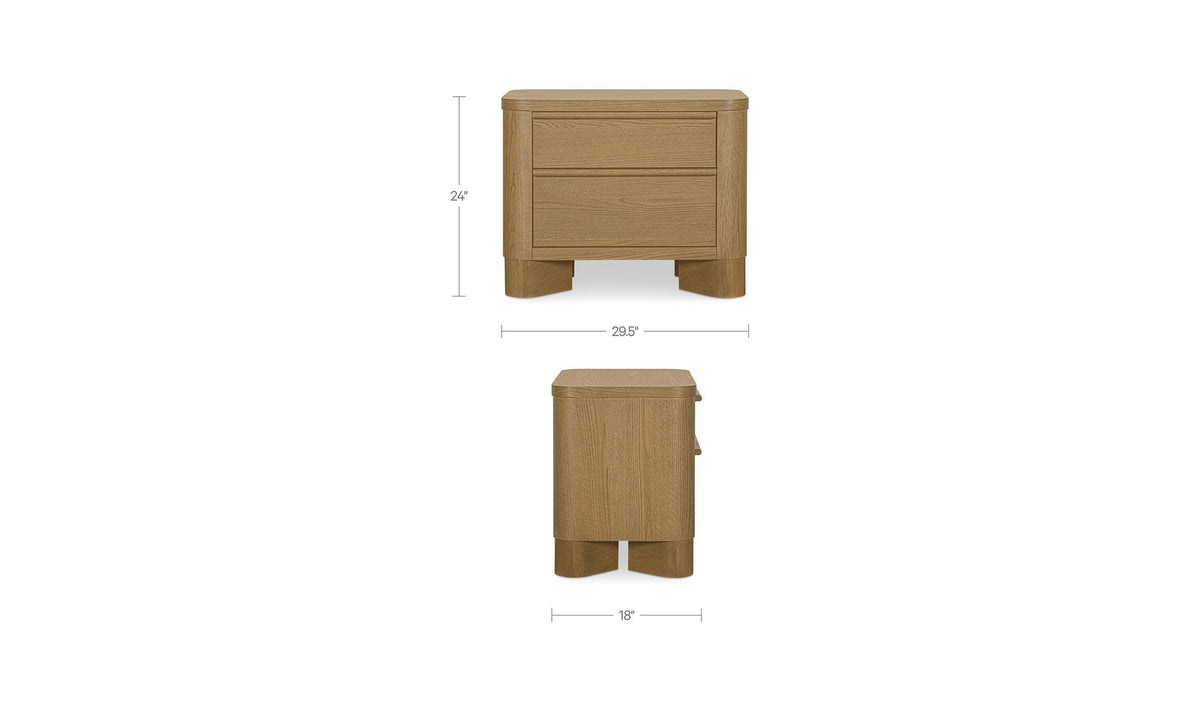 Segment Heritage Brown Nightstand - Ornate Home
