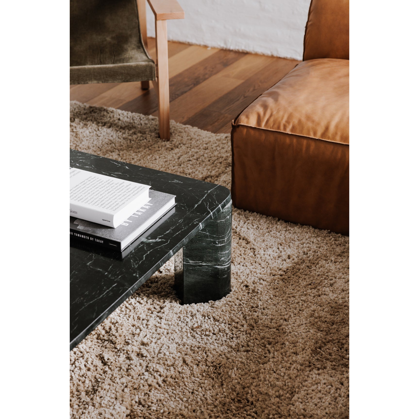 Segment Jetty Black Coffee Table - Ornate Home