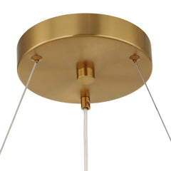 Segovia Brass Round Crystal LED Chandelier - Ornate Home