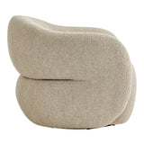 Selby Linen Textured Woven Fabric Swivel Accent Chair - Ornate Home