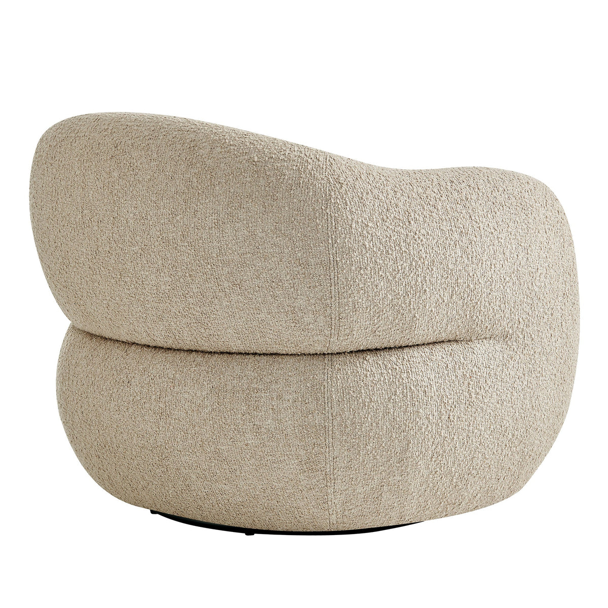 Selby Linen Textured Woven Fabric Swivel Accent Chair - Ornate Home