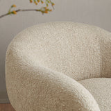Selby Linen Textured Woven Fabric Swivel Accent Chair - Ornate Home