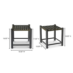 Selby Olive Stool - Ornate Home