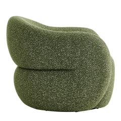 Selby Olive Textured Woven Fabric Swivel Accent Chair - Ornate Home
