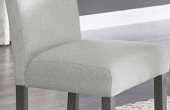 Selena Gray 19"W Fabric Counter Height Chair (Set of 2) - Ornate Home