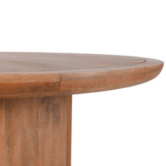 Selena Pottery Brown Round Dining Table - Ornate Home