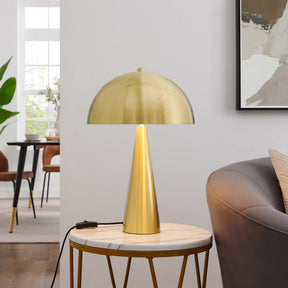 Selena Satin Brass Metal Table Lamp - Ornate Home