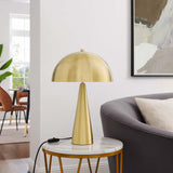 Selena Satin Brass Metal Table Lamp - Ornate Home
