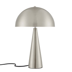 Selena Satin Nickel Metal Table Lamp - Ornate Home