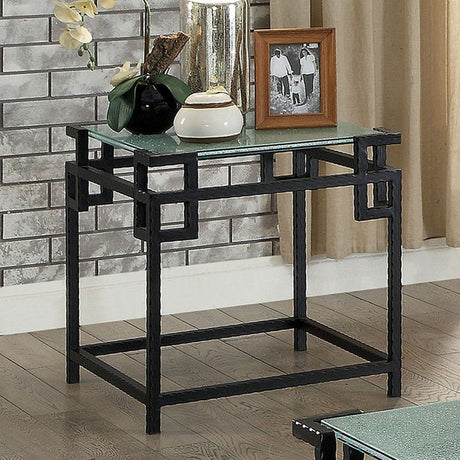 Selene Black End Table - Ornate Home