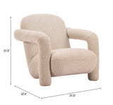 Selenya Beige Accent Chair