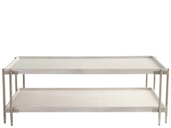 Selkie White Oak/Bronze Cocktail Table - Ornate Home