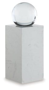Sellner Clear/White Sculpture (Online Special Price) - Ornate Home
