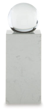 Sellner Clear/White Sculpture (Online Special Price) - Ornate Home