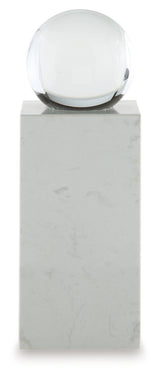 Sellner Clear/White Sculpture - Ornate Home