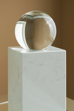 Sellner Clear/White Sculpture - Ornate Home