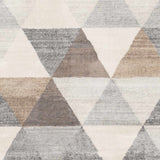 Sells Gray&Brown Triangles Area Carpet - Ornate Home