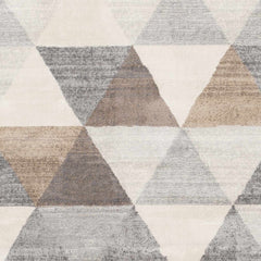 Sells Gray&Brown Triangles Area Carpet - Ornate Home