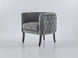 Selma Grey Accent Armchair - Ornate Home