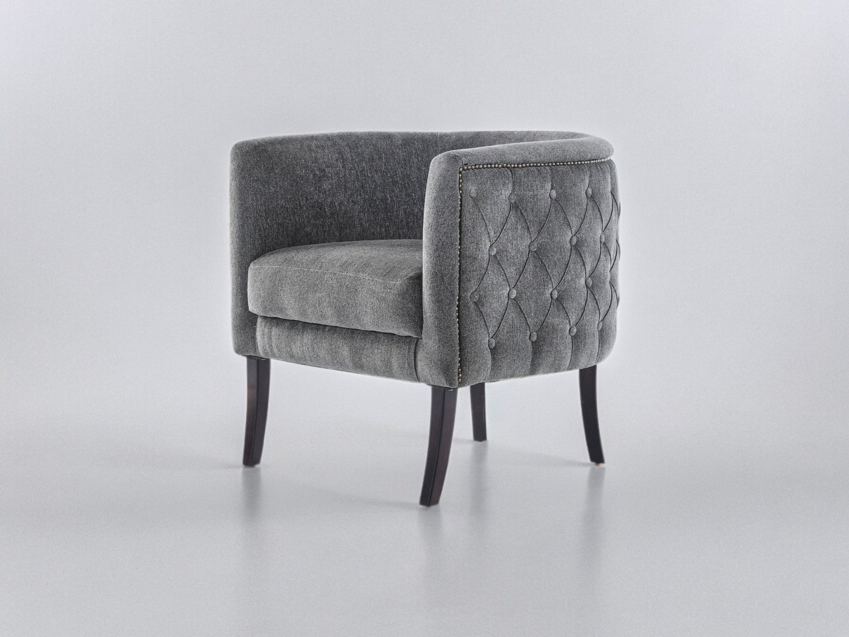 Selma Grey Accent Armchair - Ornate Home