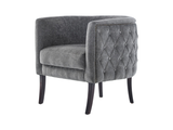 Selma Grey Accent Armchair - Ornate Home