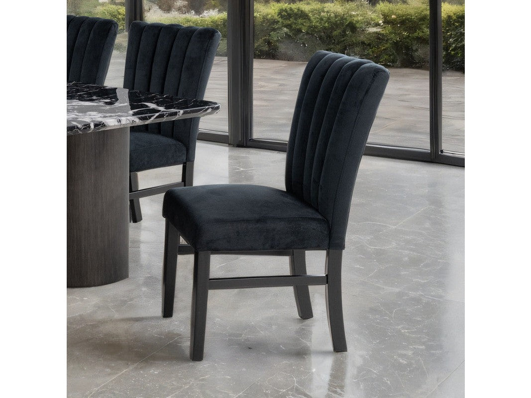 Selsey Black Uph Side Chair (Set of 2) - Ornate Home