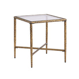 Selva Matte Gold Side Table - Ornate Home