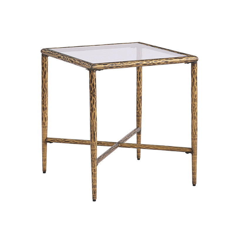 Selva Matte Gold Side Table - Ornate Home