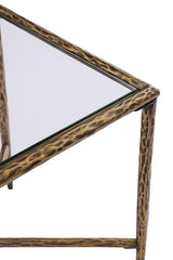 Selva Matte Gold Side Table - Ornate Home