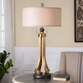 Selvino Brushed Brass Table Lamp - Ornate Home