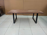 Selwyn Light Sheesham 80-inch Live Edge Solid Wood Dining Table - Ornate Home
