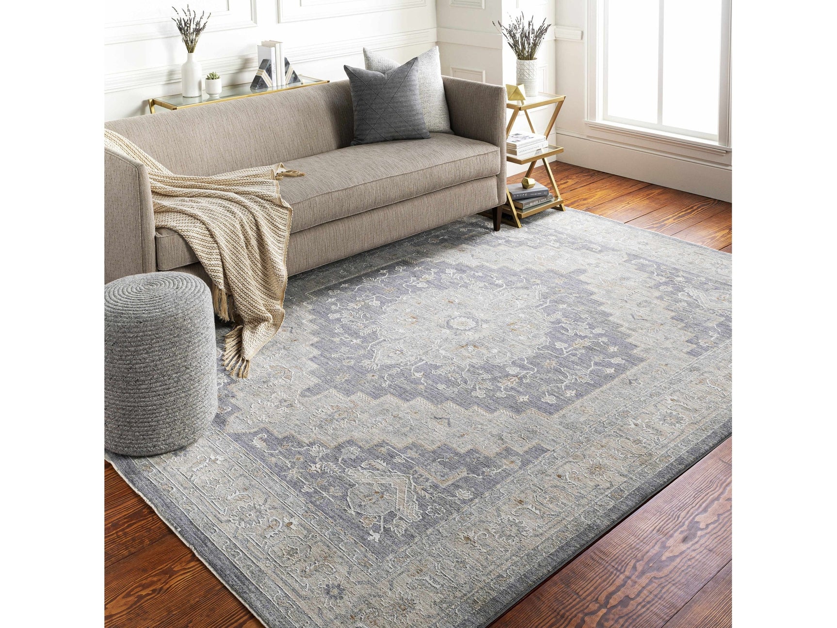 Sema Blue Medallion Rug - Clearance - Ornate Home