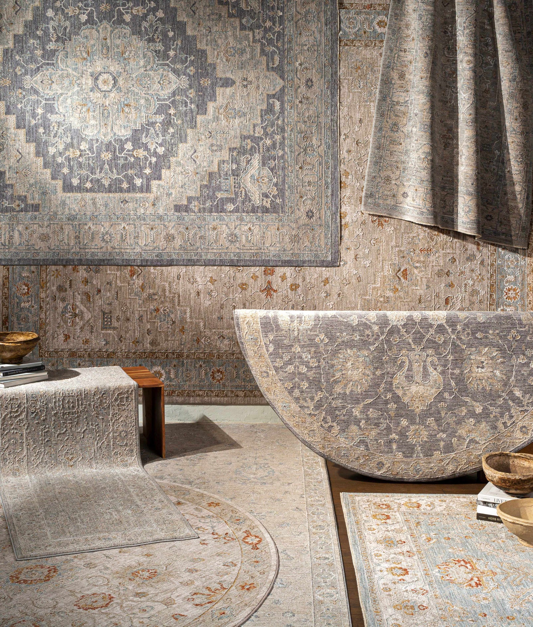 Sema Blue Medallion Rug - Clearance - Ornate Home