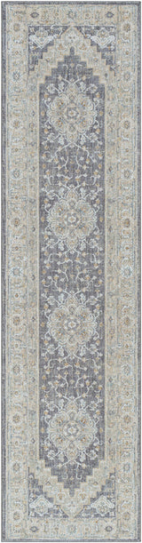 Sema Blue Medallion Thick Luxe Area Rug - Ornate Home
