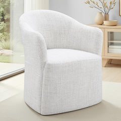 Sema Pristine White Arm Chair - Ornate Home