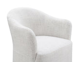 Sema Pristine White Arm Chair - Ornate Home