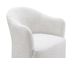 Sema Pristine White Arm Chair - Ornate Home